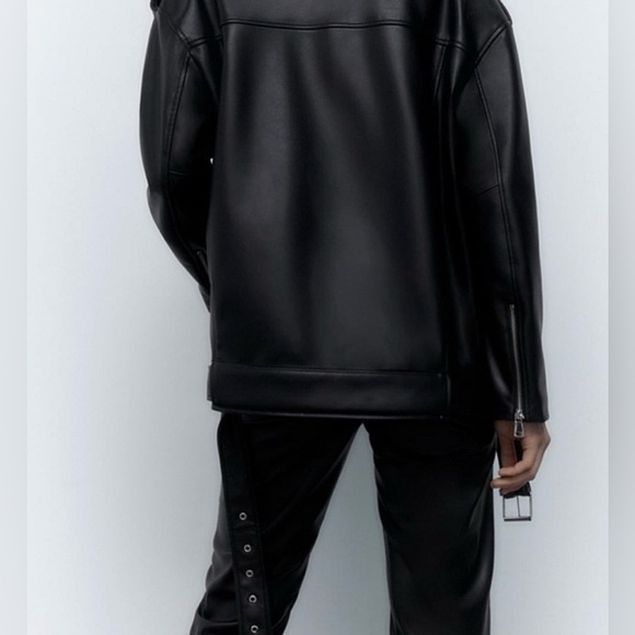 ZARA Oversized Leather Jacket - Picture 9 of 9